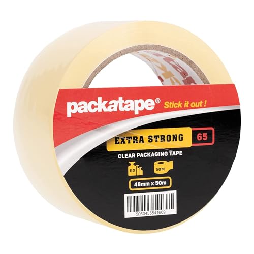 6 Rolls Extra Strong Clear Packaging Tape 48mm x 50m Packatape®