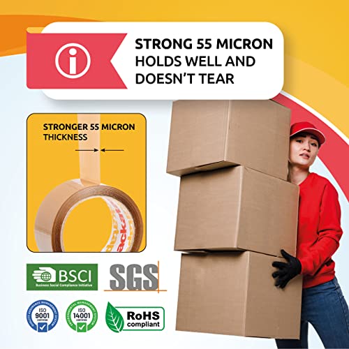 1 Roll Brown Strong Packing Tape 48mm x 50m Packatape®